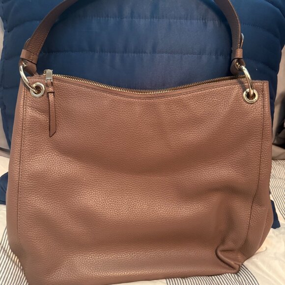 Kate Spade Leila Brown Pebbled Leather Hobo Shoulder Bag (WKR00311) - Picture 2 of 8